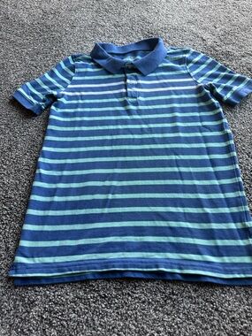 Carter's Blue and Teal Striped Polo